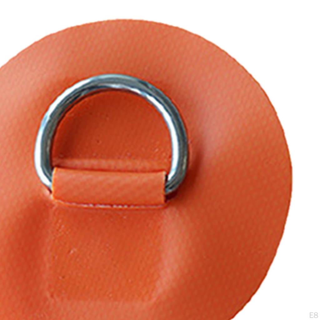 4Pcs D Ring Patches Cord Buckles No Glue Include Stainless Steel Fixed Buckle Pad for