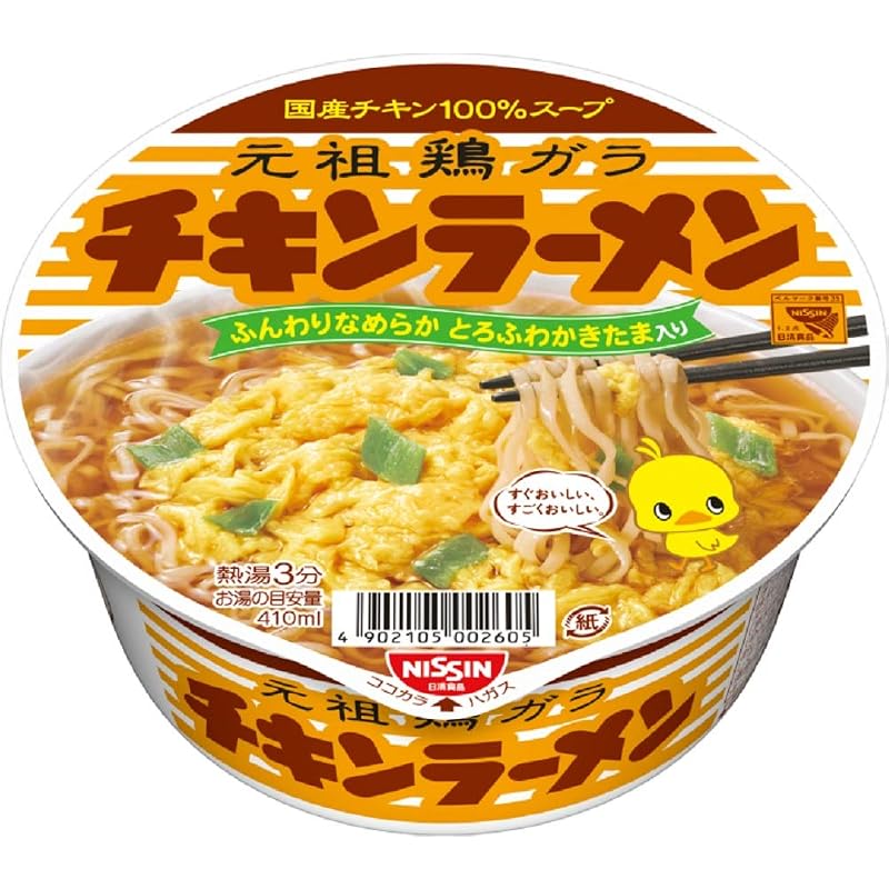 Chicken Ramen Donburi (85g x 12 packs) - Nissin Foods Instant Cup Noodles