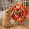 Colorful Beads Parrot Spinner Rattle Toy Bite Resistant Bird Cage Toy  Bird Cage Use