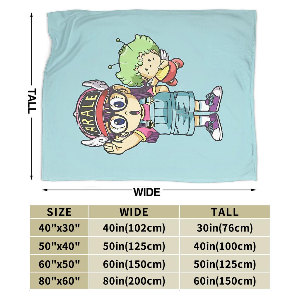 Soft BlanketsGirls Boys Travel Dr. Slumps Throw Blanket Flannel Bedspread For Living Room Fashion Sofa Bed Cover
