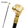 Золотая собака, щенок, роскошный узор, трость для вечеринки, модная элегантная трость, декоративная ручка для трости, ручка для косплея, 93 см