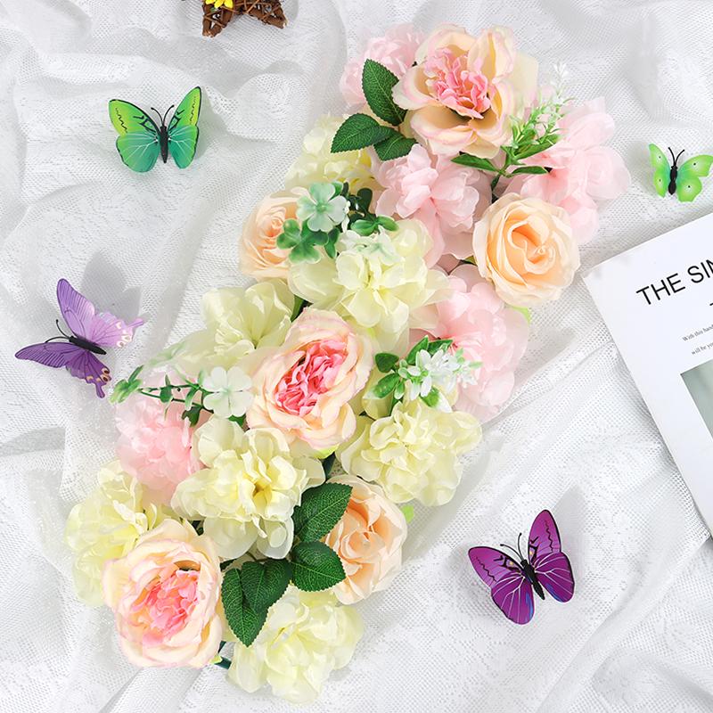 Искусственные цветы, свадебные украшения, арка, шелковые пионы, розы, искусственная арка, цветочный декор, украшения для приема/банкета