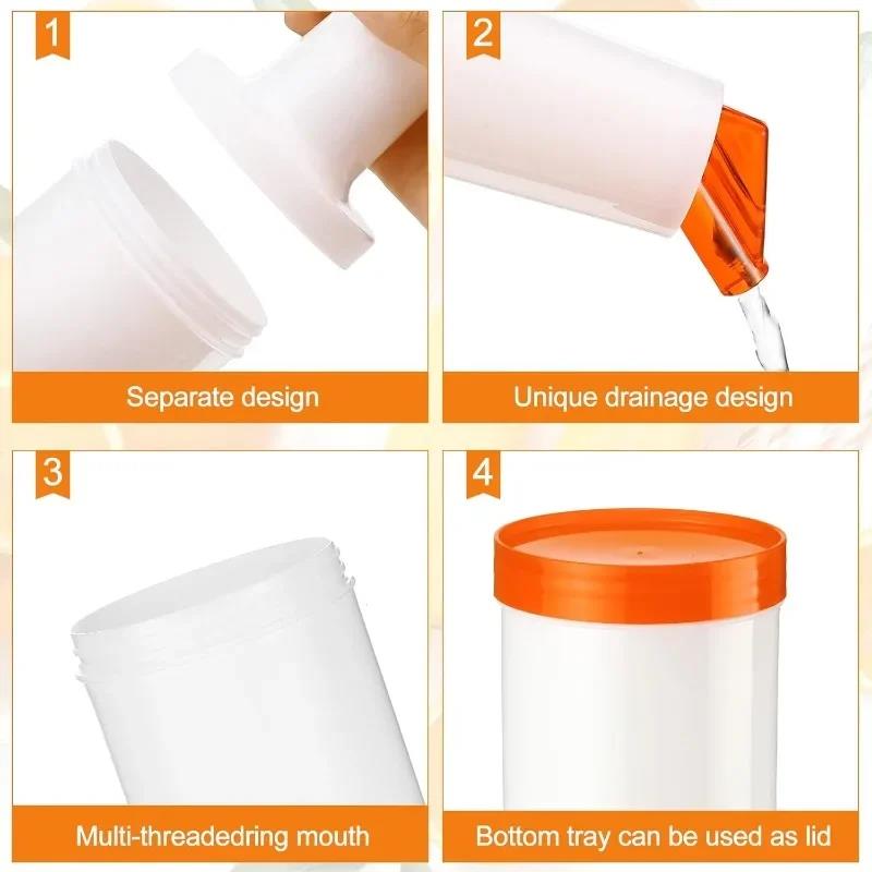 3/6 pcs Assorted Juice Pourers Fruit Juice Pour Bottles 34 oz Plastic Liquor Barware for Cocktail Bartending Store and Pour 7