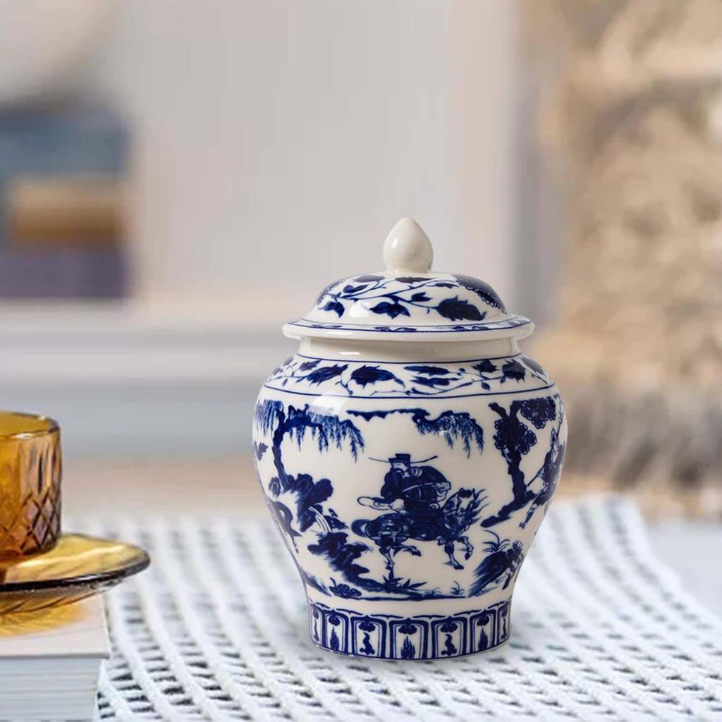 Керамические декоративные банки для имбиря с крышкой, мандариновая ваза, фарфоровые банки для домашнего декора, украшение стола, для рабочего стола, столешницы