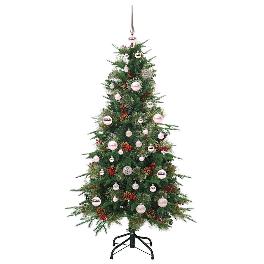 Artificial Foldable Christmas Tree Green 150 cm PE and PVC