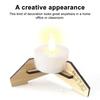 Wooden Tea Lamp Card Holder Table Decor Picture Display Stand Fine Craftsmanship Decorative Tea Light Stand