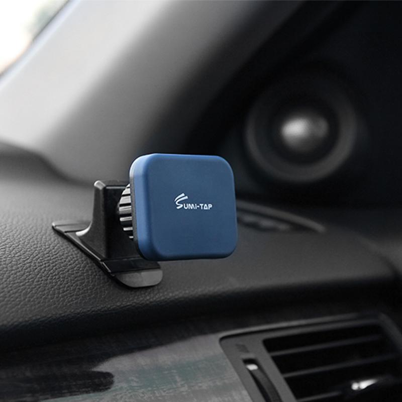 SUMI-TAP Square Arc Base Universal Car Phone Holder 360 Degree Rotatable Magnetic Mobile Phone Stand Mount