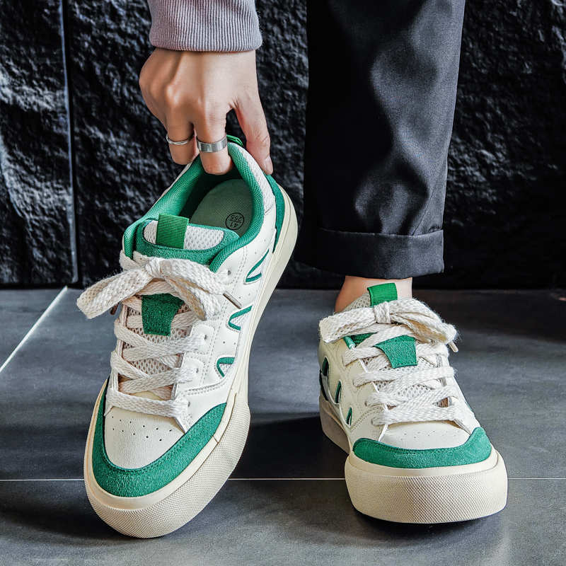 Fashion Round Tip Light Man Wide Foot Shoes Casual Luxury Sneakers High Quality Gym For Sport Specials Runners Health Special Use