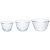 HARIO Heat-resistant Glass Bowl Transparent Made In Japan MXP-3704 Set of 3