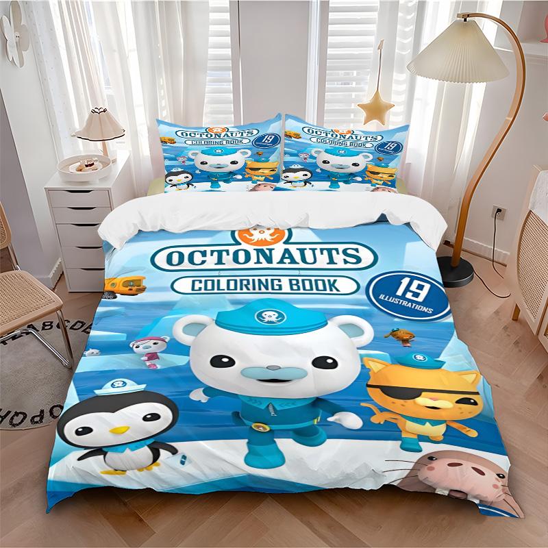 Octonauts Adventure Quest Print 3Pcs Bedding Setduvet Cover With 2 Bedropillowcase Home Birthday Gift