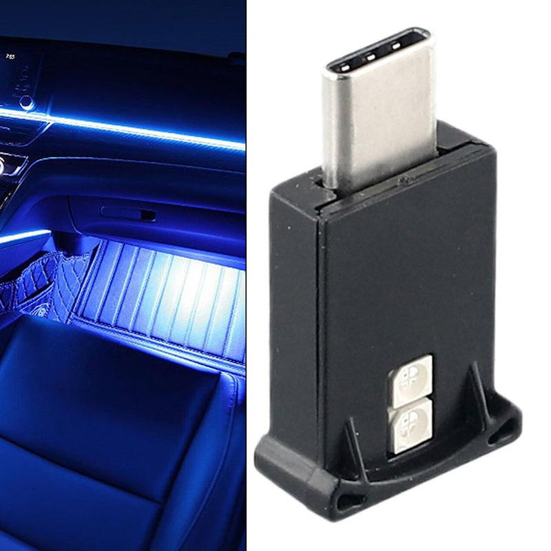 Ambient Lamp Bulb USB-C LED Car Light For Home Decor For Car Interior Flexible Body High Quality Plug-and-play
