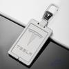 Leather Car NFC Card Key Case Cover Zinc Alloy Protection Shell Keychain For Tesla Model 3 Model Y Model S X Keyring Accessories
