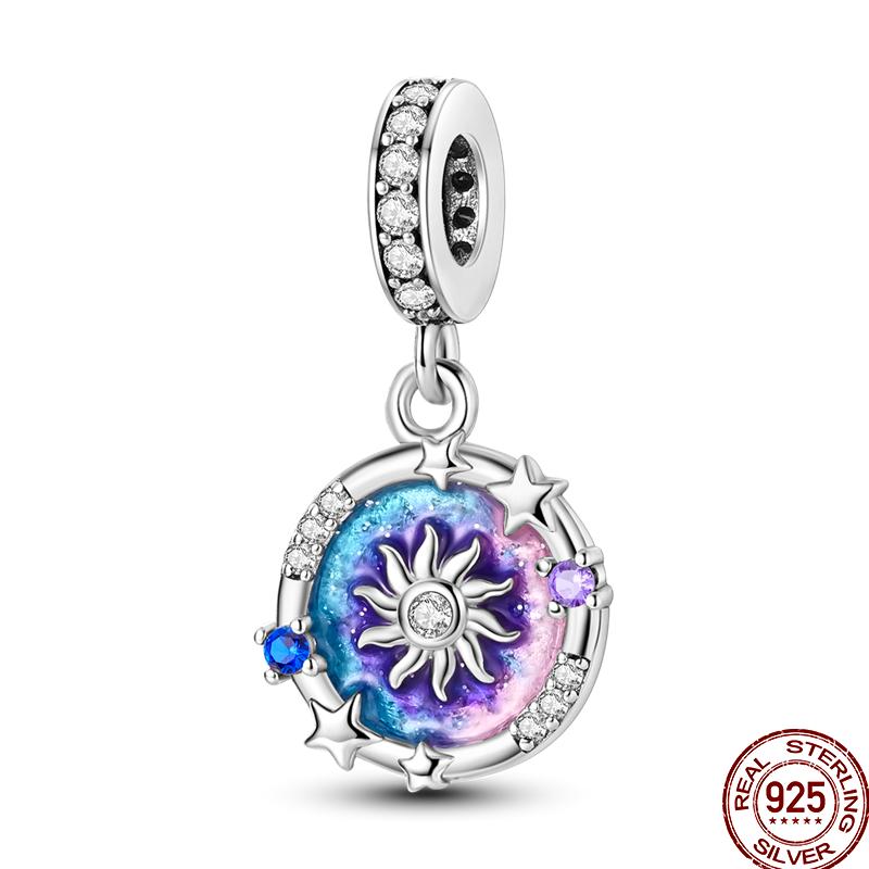 Медь Таро Звезда Луна Солнце Крест Библия Святое Благословение Амулет Бусины Подходят 3 мм Пан Оригинальный Браслет Сделай сам Подарок