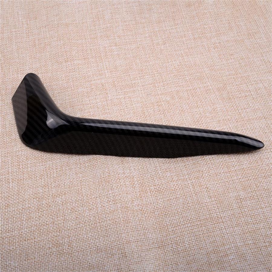 Carbon Fiber Look ABS Fog Light Trims Front+Rear For Honda Civic Hatch 2020 2021