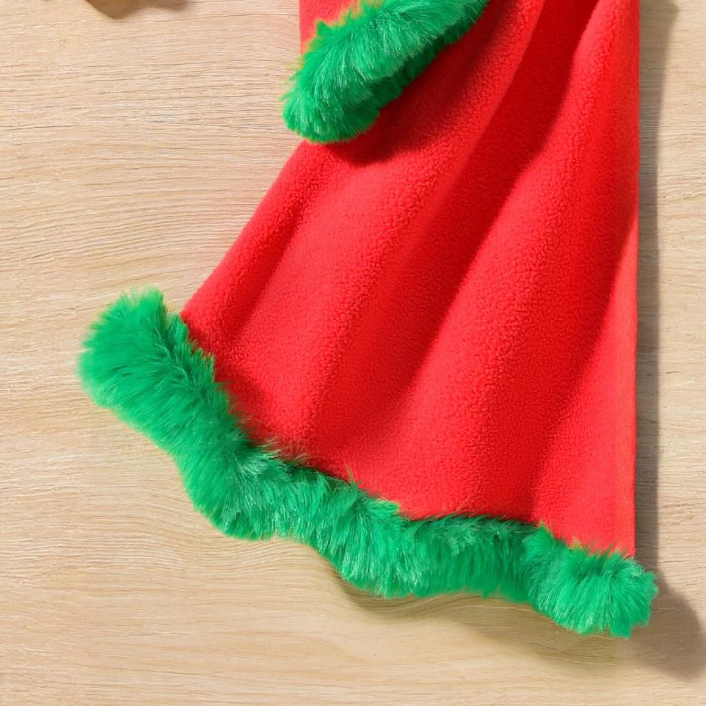 Платье костюм для девочек на рождественскую вечеринку, имитация пэчворка