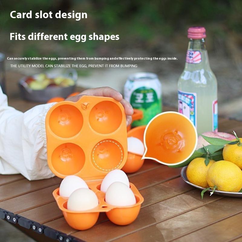 Outdoor Shockproof Egg Box Storage Box, Portable Camping Shatterproof Egg Tray, Home Plastic Protection Box, Travel Shatterproof