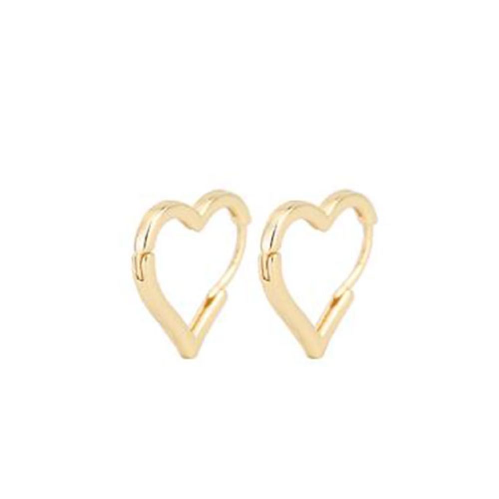 Новые Модные Ювелирные Изделия в Стиле Подарок Сердце Форма Сердце Серьги-Кольца Ушная Пряжка Ретро