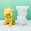 Stereo Sitting Little Dog Soap Mould  Epoxy Gypsum Ornaments Therapy Candle Handmade Molds for Decorations