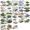 Вторая мировая война Военный Vk1602 Bt-7 Kv2 Is-2m M7 M4a1 Kv-1 Su-76m T-34 Lt-38 121 Vk1303 M26 M16 Танк Строительные блоки Игрушка