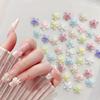 50 шт. Цветы Шармы для дизайна ногтей Смола Шармы для ногтей Украшение 3D Желейные наклейки с цветами Летние аксессуары для маникюра Салонный товар Сделай сам