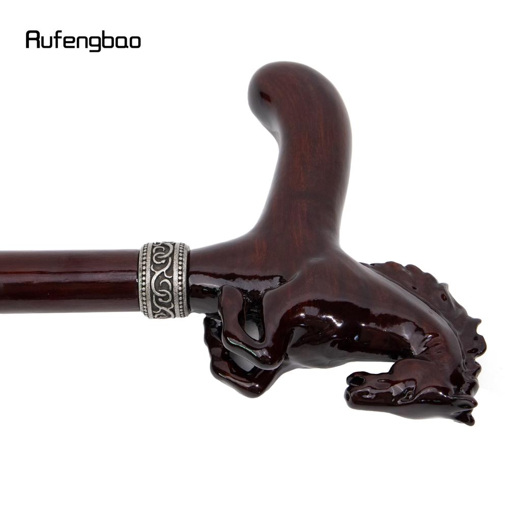 Коричневая лошадь деревянная модная трость декоративная косплей трость Хэллоуин деревянная булава костыль жезл 96 см