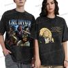 Cotton Washed Game T-shirt Clair Obscur Expedition 33 Print Men Women Streetwear Vintage Short Sleeve Game Fan Gift Tshirt