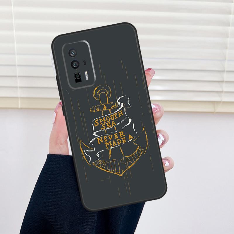 Anchor Sea Beach Cover For Xiaomi 15 14 13 Ultra 11T 12T 13T 14T Pro POCO X7 Pro X3 X5 X6 M6 F5 F6 Pro Case
