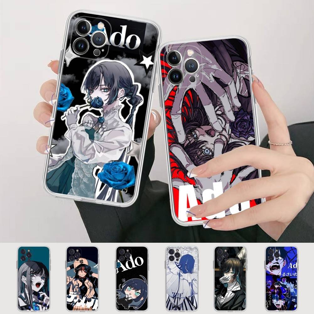 Virtual Singer Ado Phone Case For IPhone 17 16 15 Plus 14 13 Mini 12 11 Pro Max Soft Shell Cover