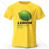 Футболка с забавным дизайном «Лимон» — необычная и игривая летняя вещь, 100% хлопок, комфортный крой