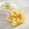 Cute Flowing Sand Flower Pendant Keychain Cute Backpack Ornaments Pendant Keyring For Bag Jewelry Gifts