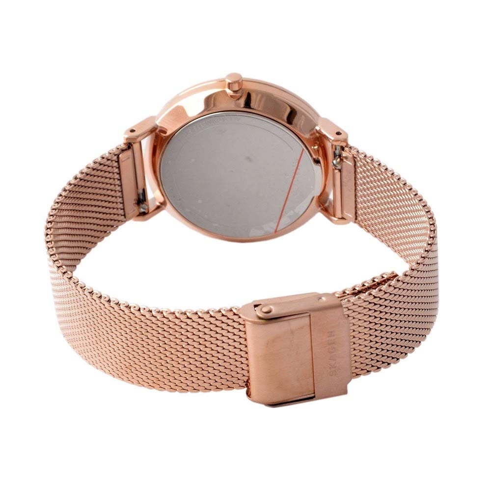 Часы SKAGEN HALD Silver Dial Rose Gold Mesh из нержавеющей стали SKW2714 [Skagen] Женские [Товар]