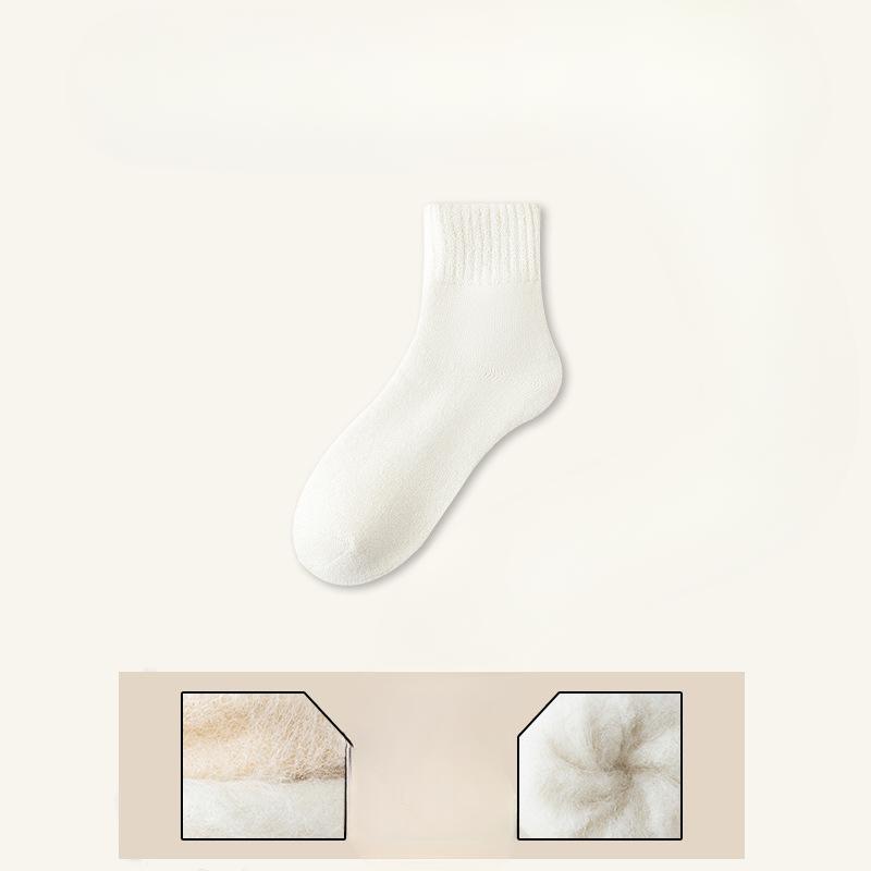 Теплые зимние флисовые носки до середины икры для женщин для сохранения тепла и поддержания тепла во время сна и в послеродовой период. Толстые зимние длинные гольфы до икры для женщин