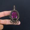 Ruby Pendant Gemstone Jewelry, 999 Copper Wire Wrapped Handmade Pendant, Latest Design Jewelry