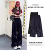 Paratrooper Overalls Women's Early Autumn New High-waisted Loose Casual Wide-leg Trousers Sports Parachute Trousers