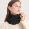 Winter Unisex Knitted Neck Scarves Women Men Fleecing Thicken Neckerchief Warm Ring High Neck Scarf Muffler Outdoor Fashion Soft