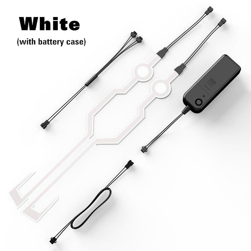 Cycling Motorcycle Helmet LED Cold Light Self-adhesive Reflective Luminous Sticker Strip Modified Waterproof Decoration