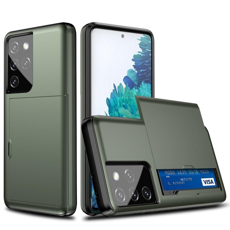 Shockproof Soft TPU Case With Card Slot Galaxy S30 Plus Ultra S10 Back Cover Protective Shell