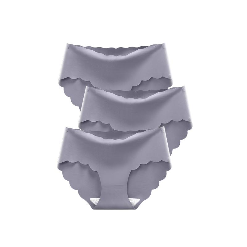 Women's Seamless Panties Sexy Lingerie Underwear 3Pcs/Set For Female Shorts Women Briefs Underpanties Panty Plus Size Pink M-2XL