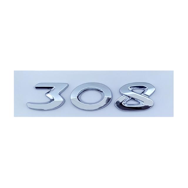 3d ABS хром черный значок на багажник автомобиля наклейка для 206 207 301 307 308 408 508 логотип эмблема буквы номер наклейки аксессуары