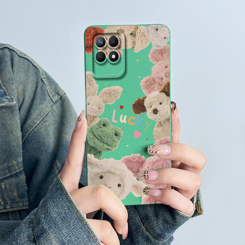 Чехол для телефона OPPO Realme 8i 4G RMX3151 RMX3286 Мягкий силиконовый Capa для realme Narzo 50 Милый панда Мультяшный Цветок Funda Чехол