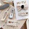 2Pcs/lot Lace Bow Hairpins Dot Pattern Bangs Clips Sweet Princess Headdress  Girls