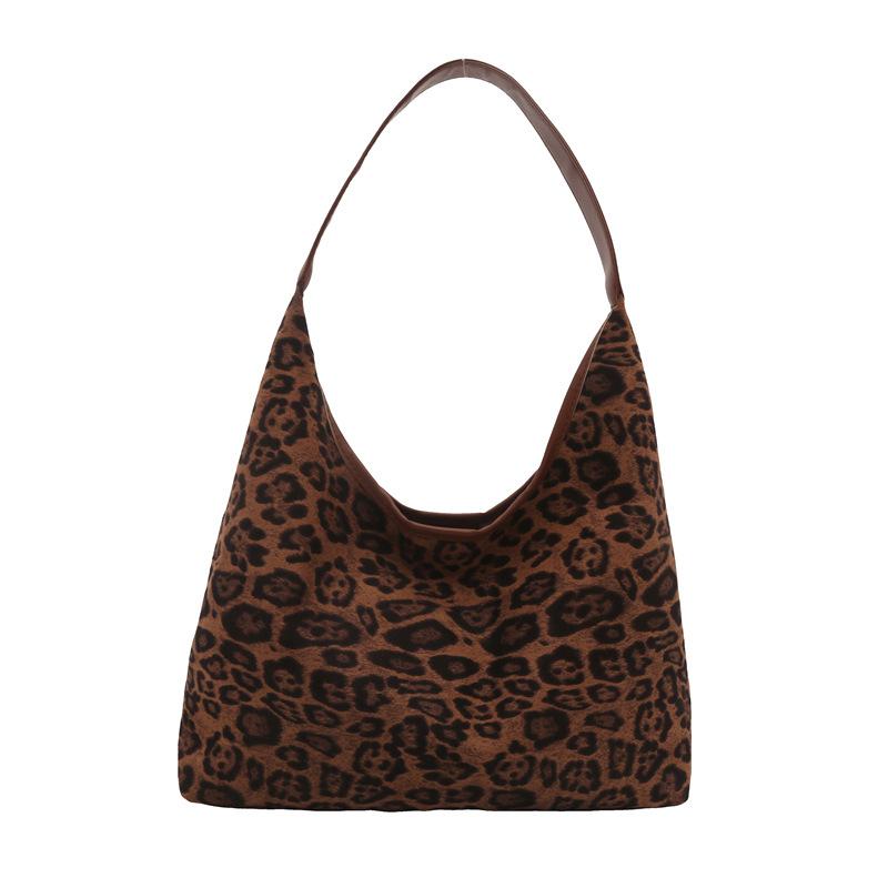Большая вместительная сумка с леопардовым принтом для женщин. Осенью новая модная сумка через плечо для женщин. Сумка-тоут с леопардовым принтом для женщин.