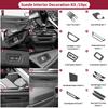 BBJT8 For BMW 5 Series G30 G38 6GT Car Trunk Button Decorative Trim Frame Sticker Interior Custom Tuning Accessories Made of Alcantara