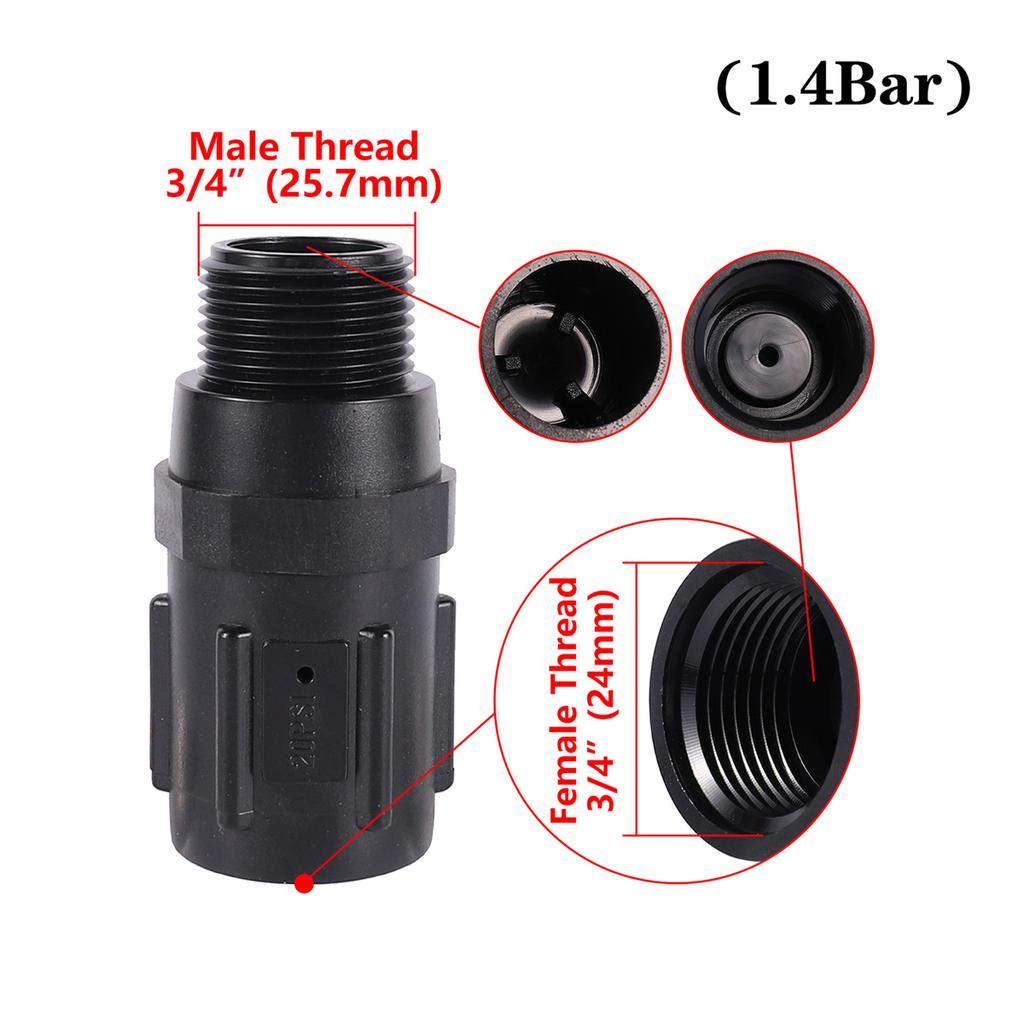Редуктор давления воды 3/4" BSP 15/20/25/30/45 PSI Садовый Парниковый Газонный Ирригационный Соединитель с Наружной/Внутренней Резьбой