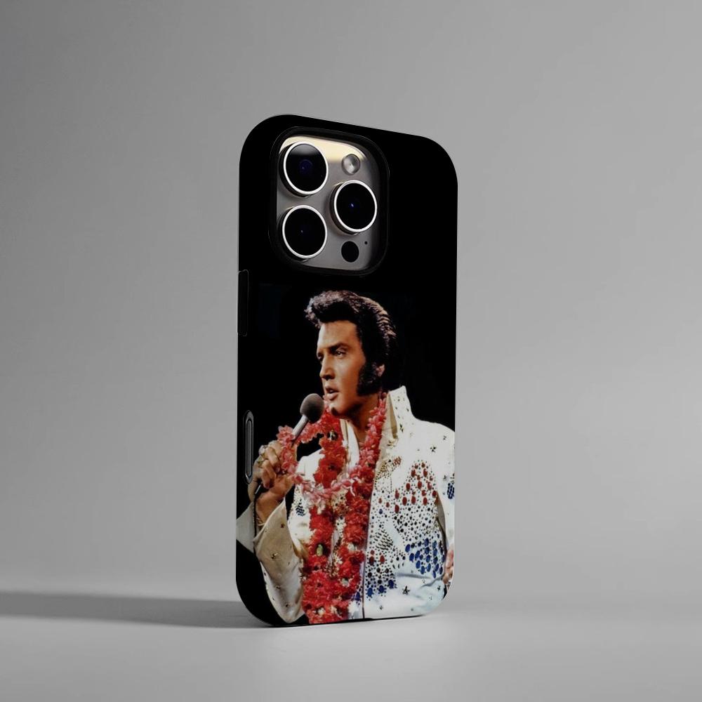 Чехол для телефона E-Elvis P-Presley Певец Жесткий ПК Для IPhone 16Promax 17 16 15 14 13 12 11 Pro Max Plus Глянцевый HD Чехол