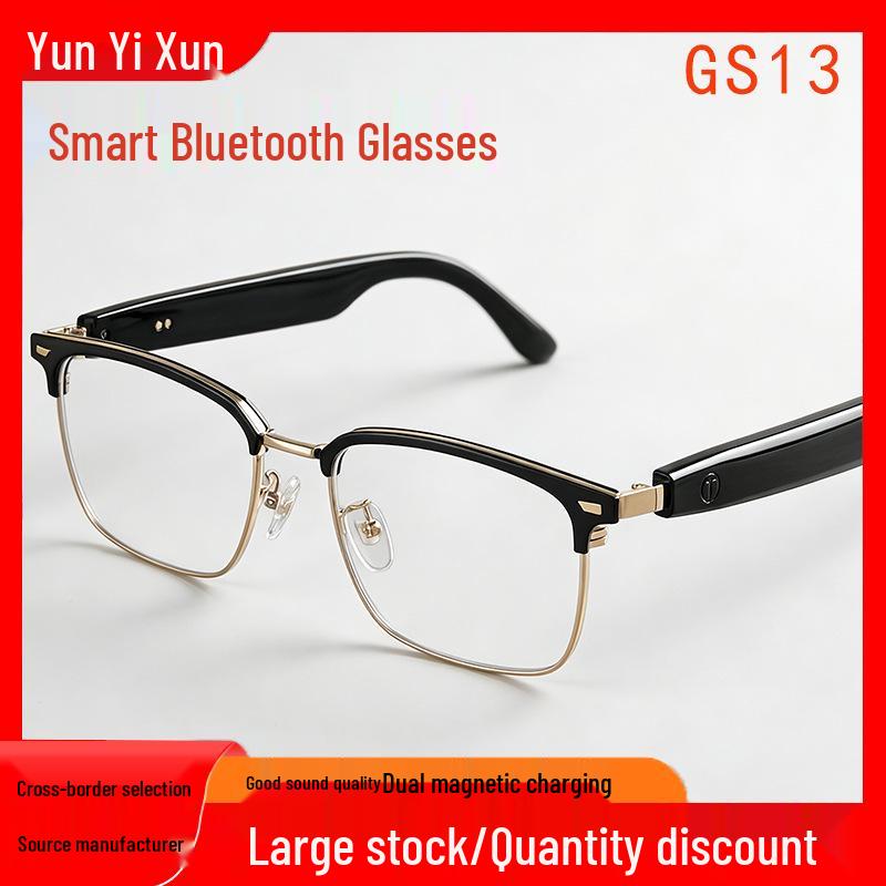 Smart AI Bluetooth Glasses GS13: Photochromic Metal Fashion with High-End Translation Features