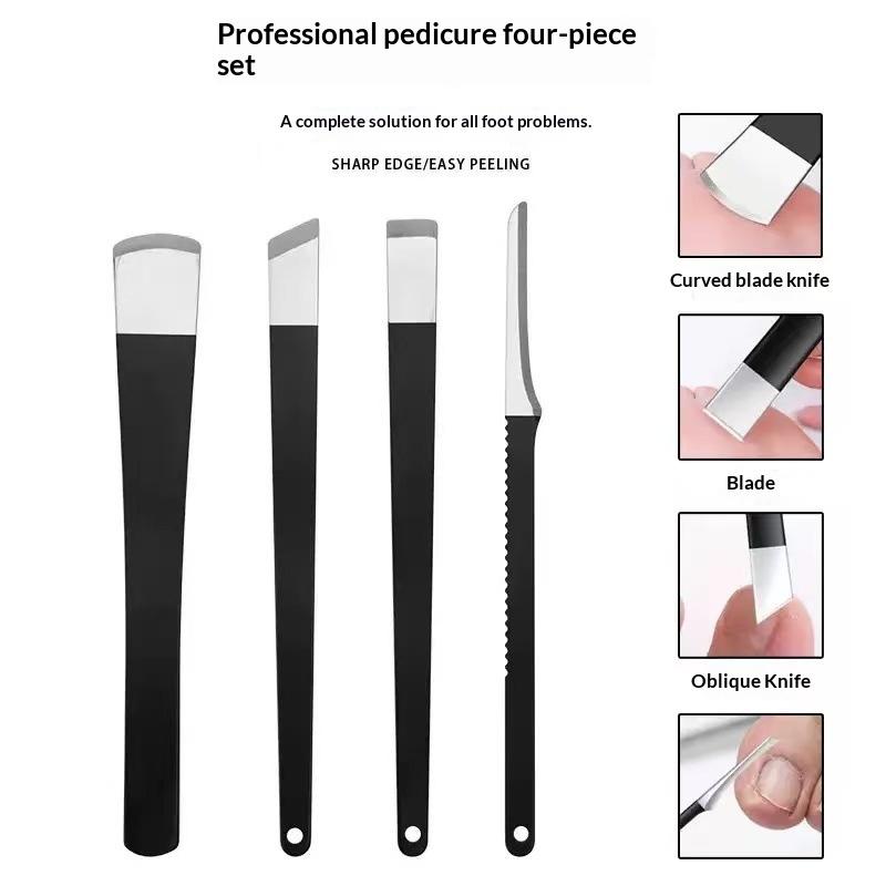 Pedicure Knife Tool Set 3-6Pcs Sharp Stainless Steel Blades with Storage Box for Corn Callus Dead Skin Removal
