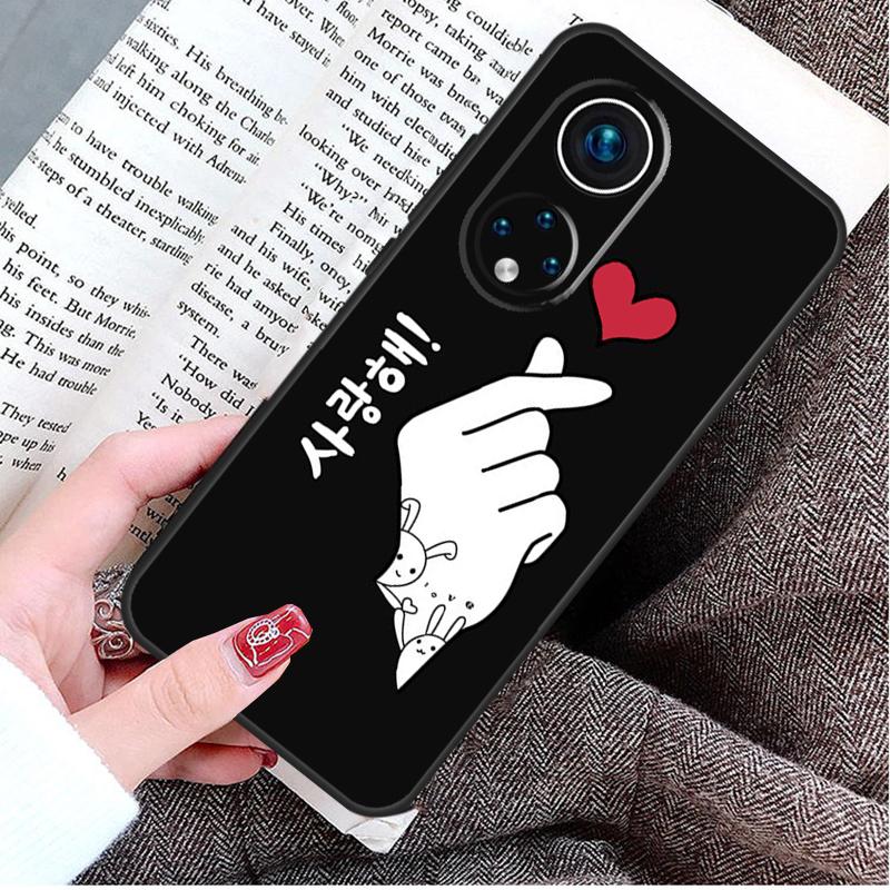 Чехол Kpop Пальцевое Сердце для Honor Magic 8 5 6 7 Lite Honor 200 400 Pro 50 70 90 X9d X9b X9c X9a X8c X8b Win RT