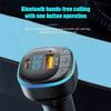 Автомобильное зарядное устройство Bluetooth 5.0, быстрая зарядка, автомобильное зарядное устройство USB Type C, FM-передатчик, громкая связь, прикуриватель, MP3-плеер