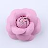 Pin Jewelry Women Accessories Gifts Brooch PU Leather Camellia Flower DIY Craft Supplies Corsage